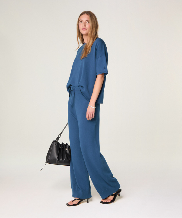 Rodier T-shirt Oversize Bleu Pétrole