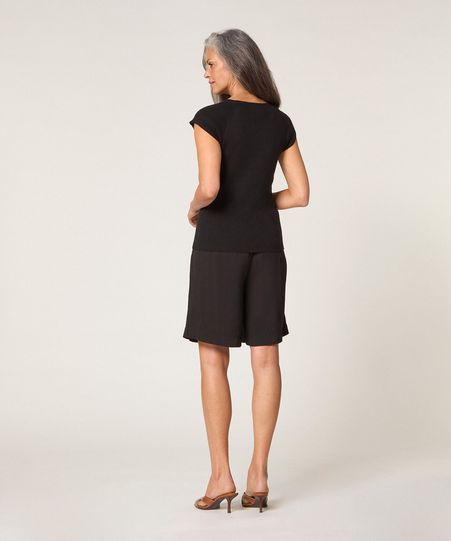 Rodier Top à Côtes Noir