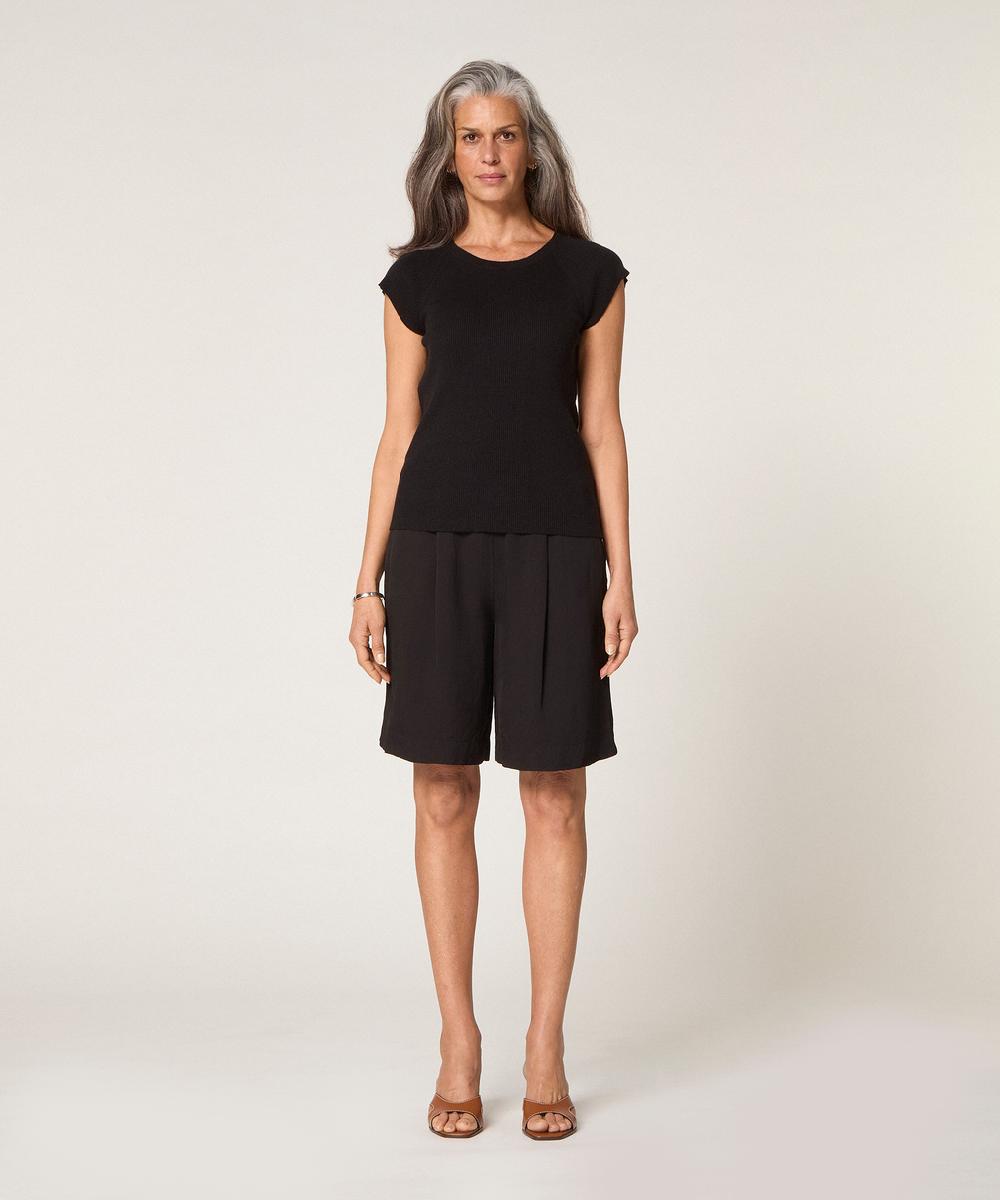 rodier Top à côtes noir