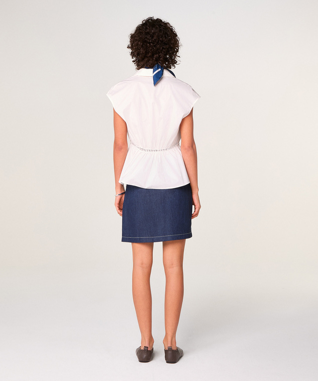 Rodier Top Blanc En Coton Blanc