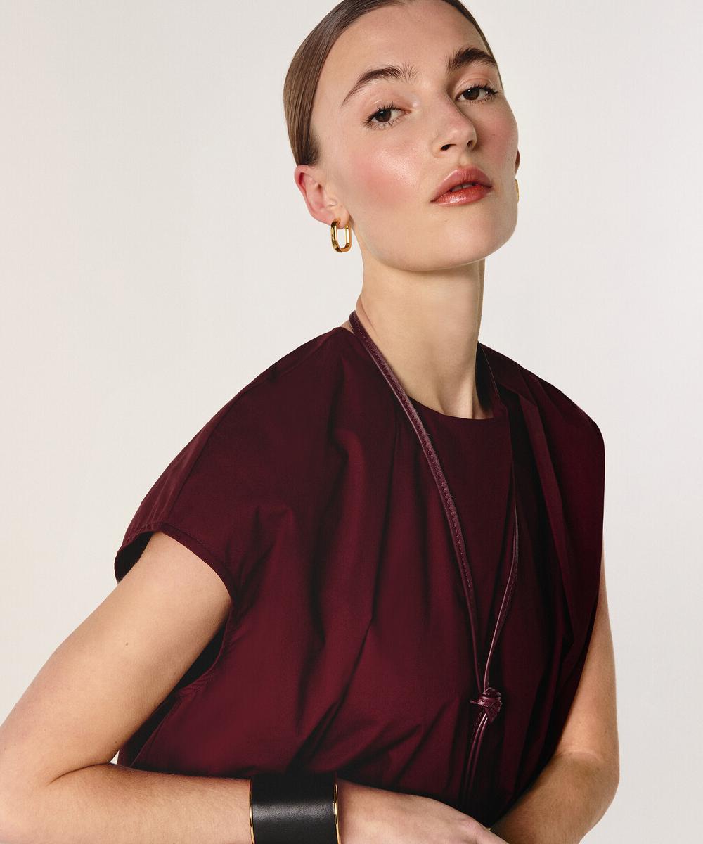 rodier Top en coton rouge bordeaux