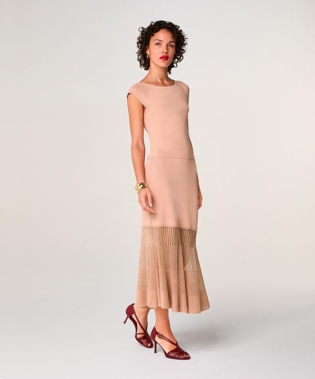 Rodier Top Encolure Bateau Rose Poudré