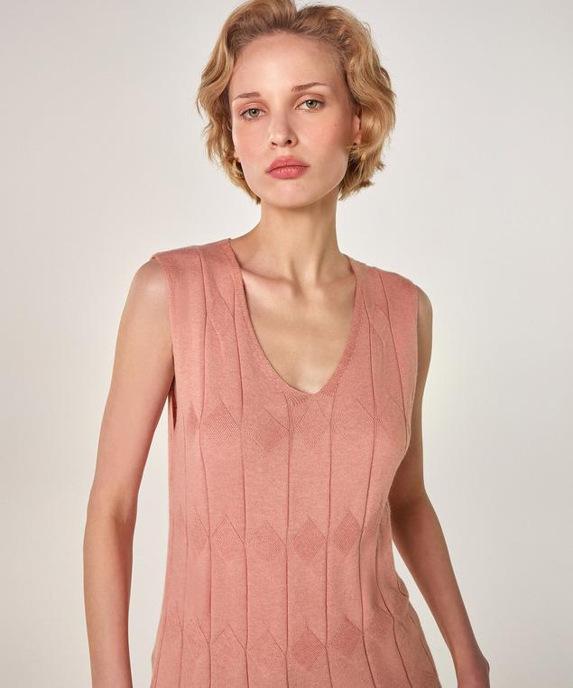 Rodier Tunique En Coton Beige Rose