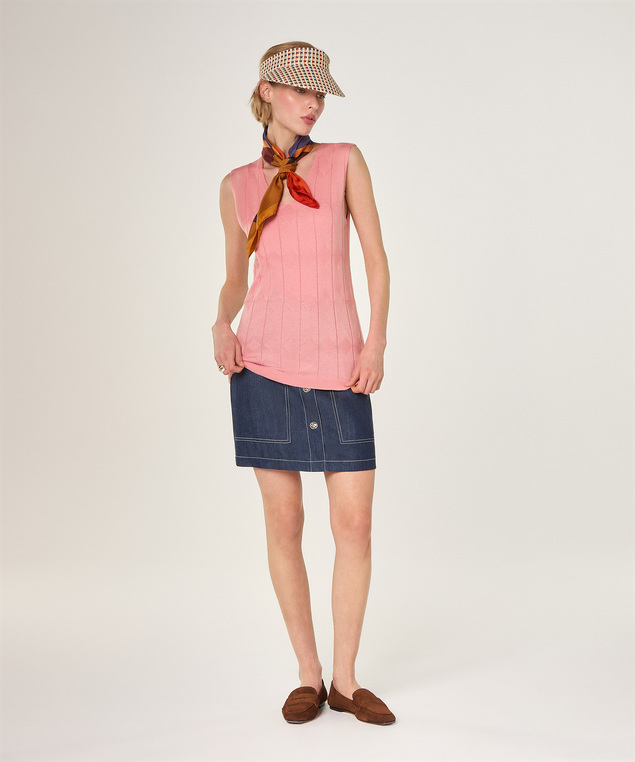 Rodier Tunique En Coton Bois De Rose