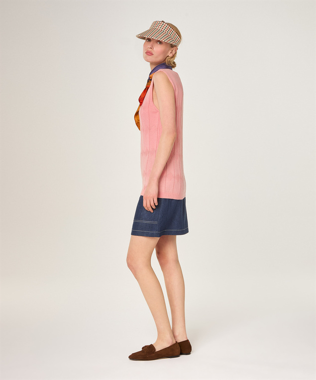 Rodier Tunique En Coton Bois De Rose