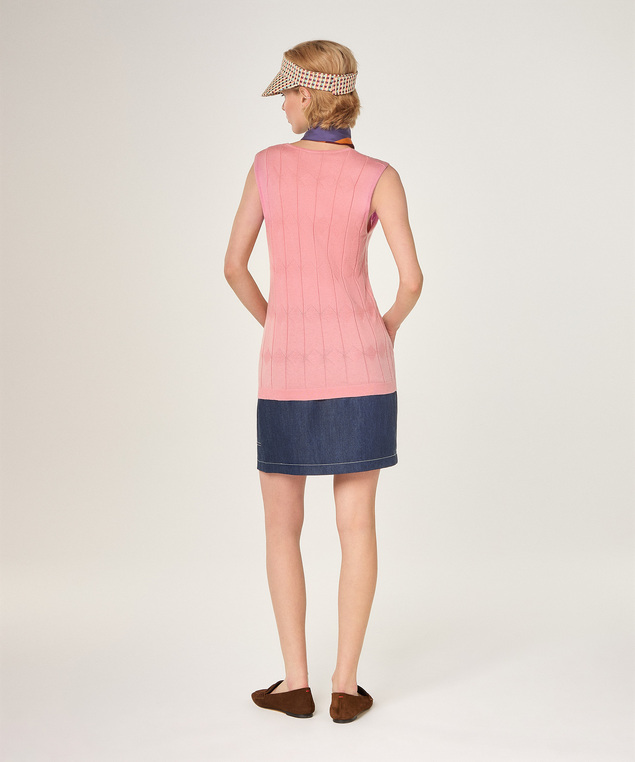 Rodier Tunique En Coton Bois De Rose