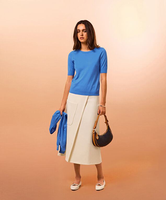 Rodier Twin-set Coton Bleu Horizon