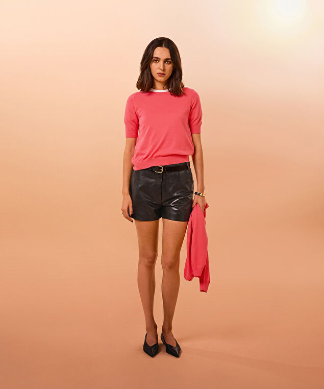 Rodier Twin-set Coton Orange Corail