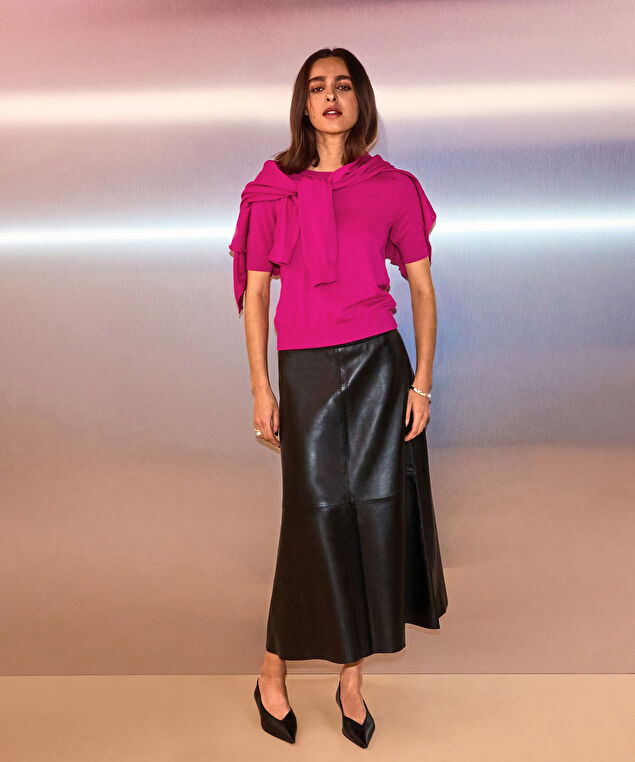 Rodier Twin-set Coton Rose Magenta