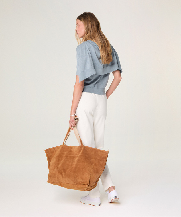 Rodier Twin-set En Coton Bleu Gris