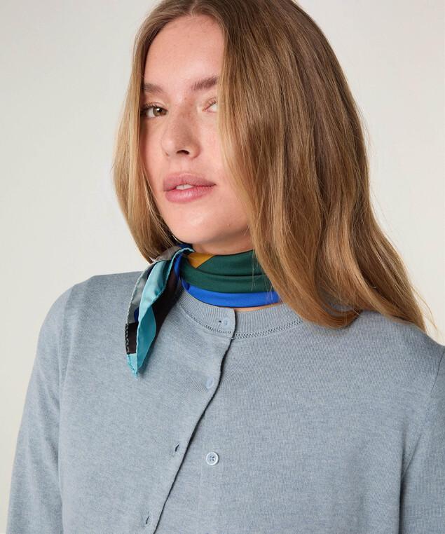 Rodier Twin-set En Coton Bleu Gris