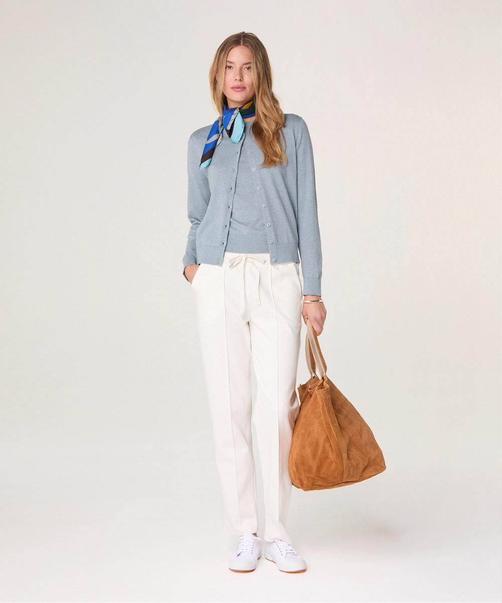 rodier Twin-set en coton bleu gris