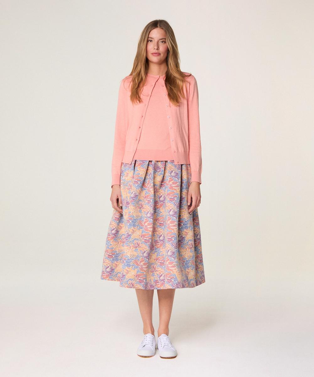 rodier Twin-set en coton rose saumon