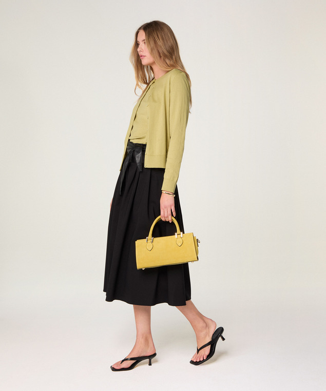 Rodier Twin-set En Coton Vert Pistache