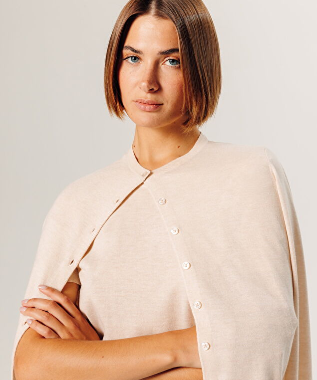 Rodier Twin-set En Maille Blanc Ecru