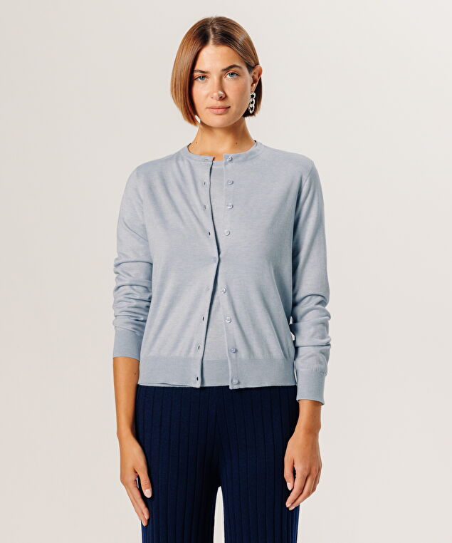 Rodier Twin-set En Maille Vert Amande