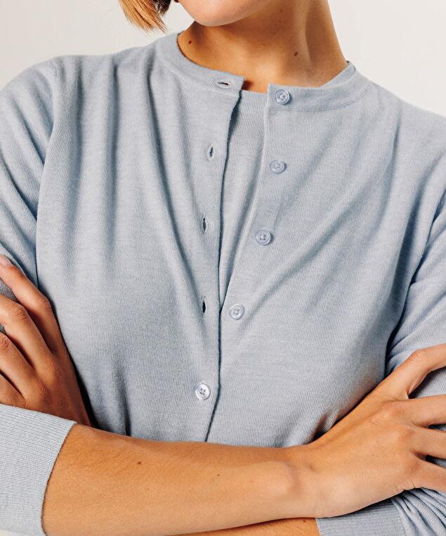 Rodier Twin-set En Maille Vert Amande