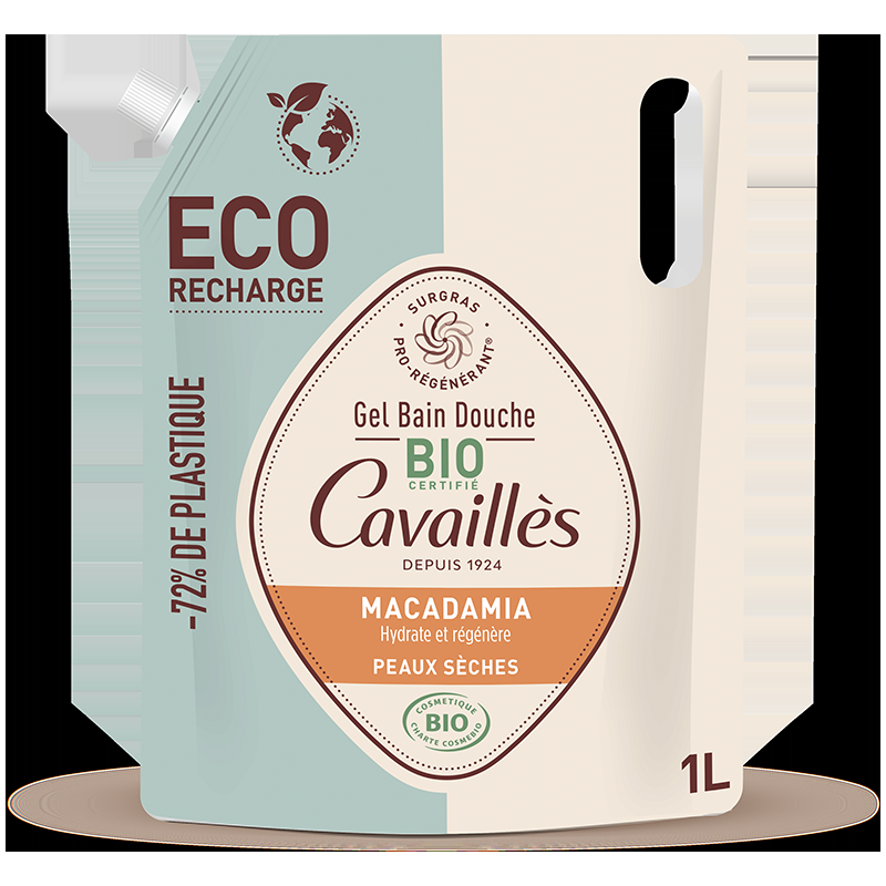 rogé cavaillès Eco-Recharge Gel Bain Douche certifié Bio Macadamia