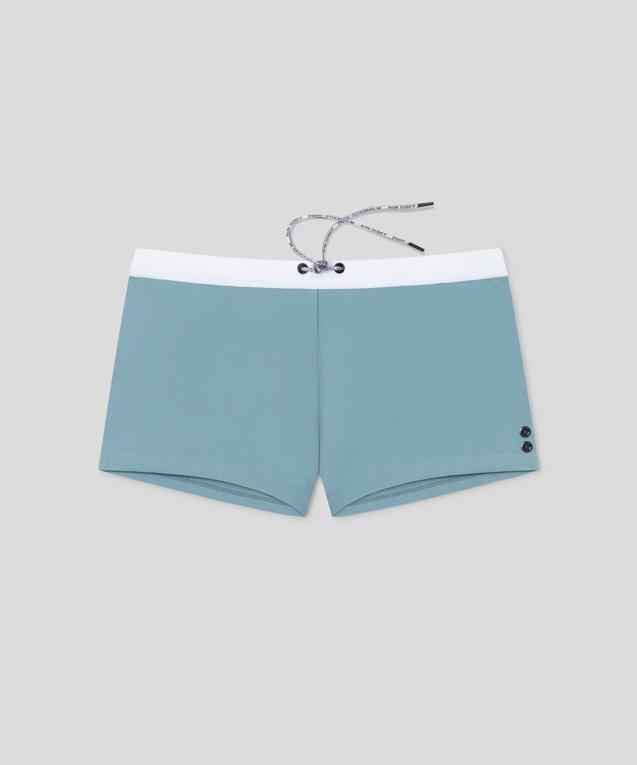 Ron Dorff Boxer De Bain à Ceinture Contrastée Vert De Gris