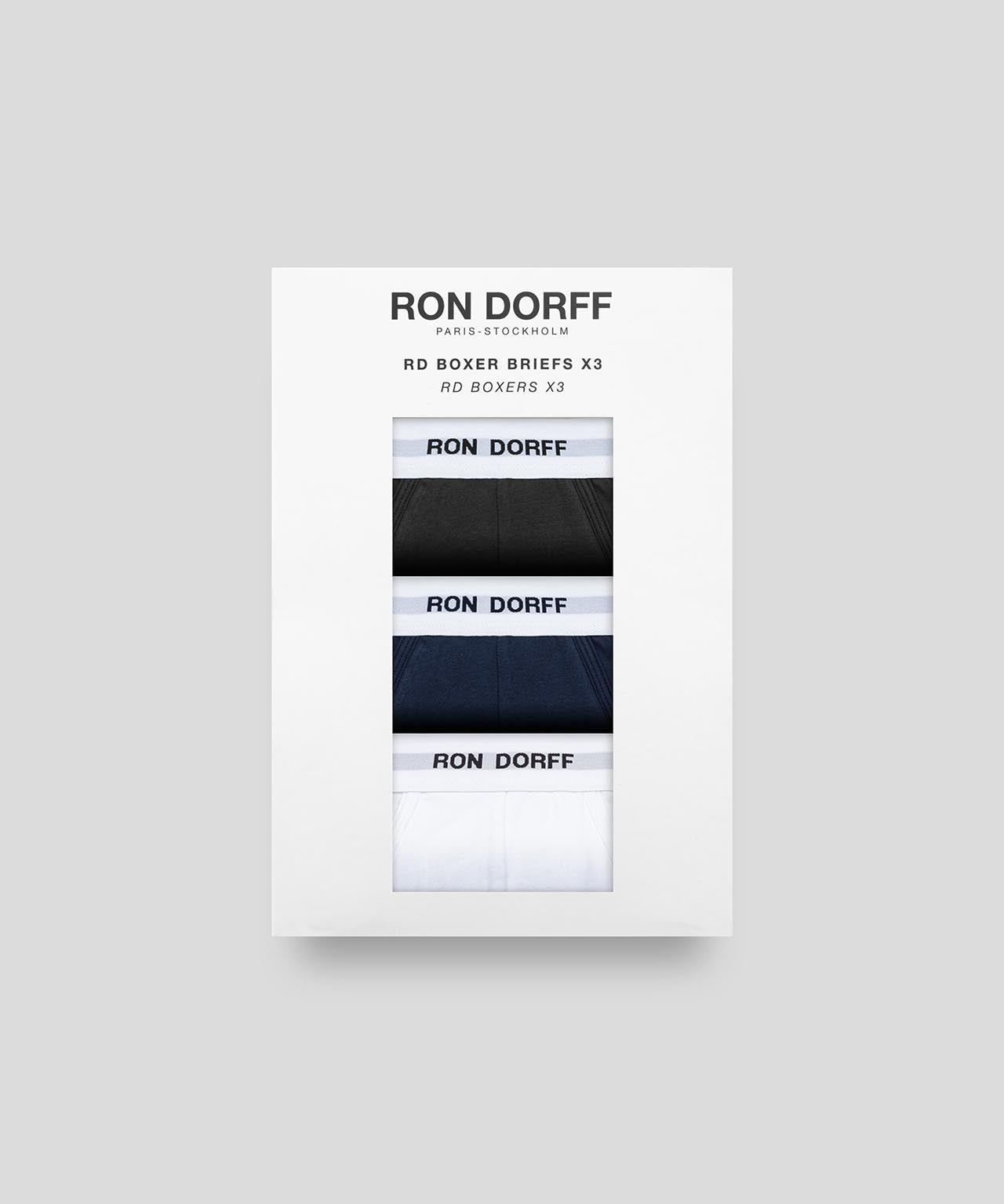 ron dorff Boxers RON DORFF Kit Bleu marine/Blanc/Noir