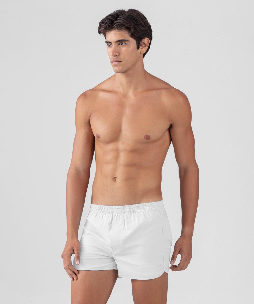 Ron Dorff Caleçon Avec Bords Arrondis Blanc Optique