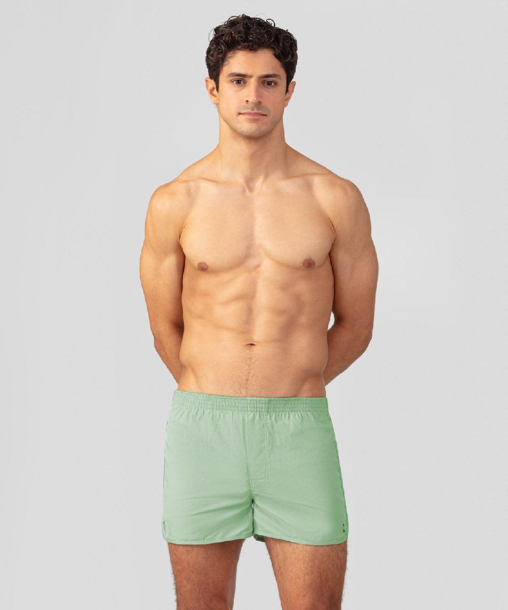 ron dorff Caleçon avec bords arrondis Vert clair cactus