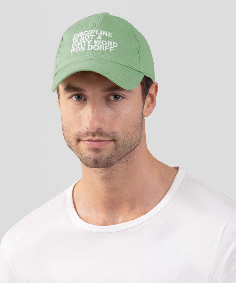 Ron Dorff Casquette En Coton "DISCIPLINE" Vert Clair Cactus
