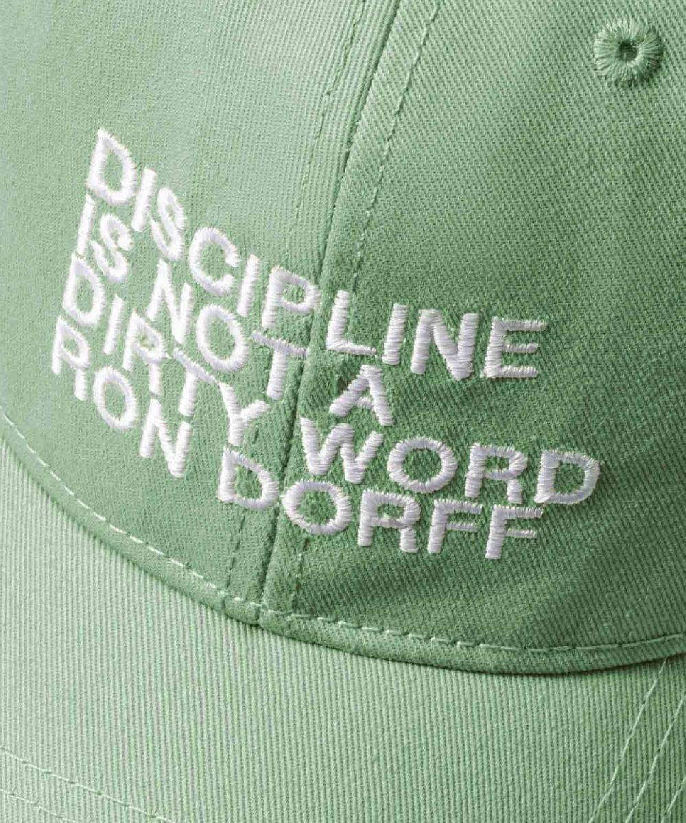 Ron Dorff Casquette En Coton "DISCIPLINE" Vert Clair Cactus