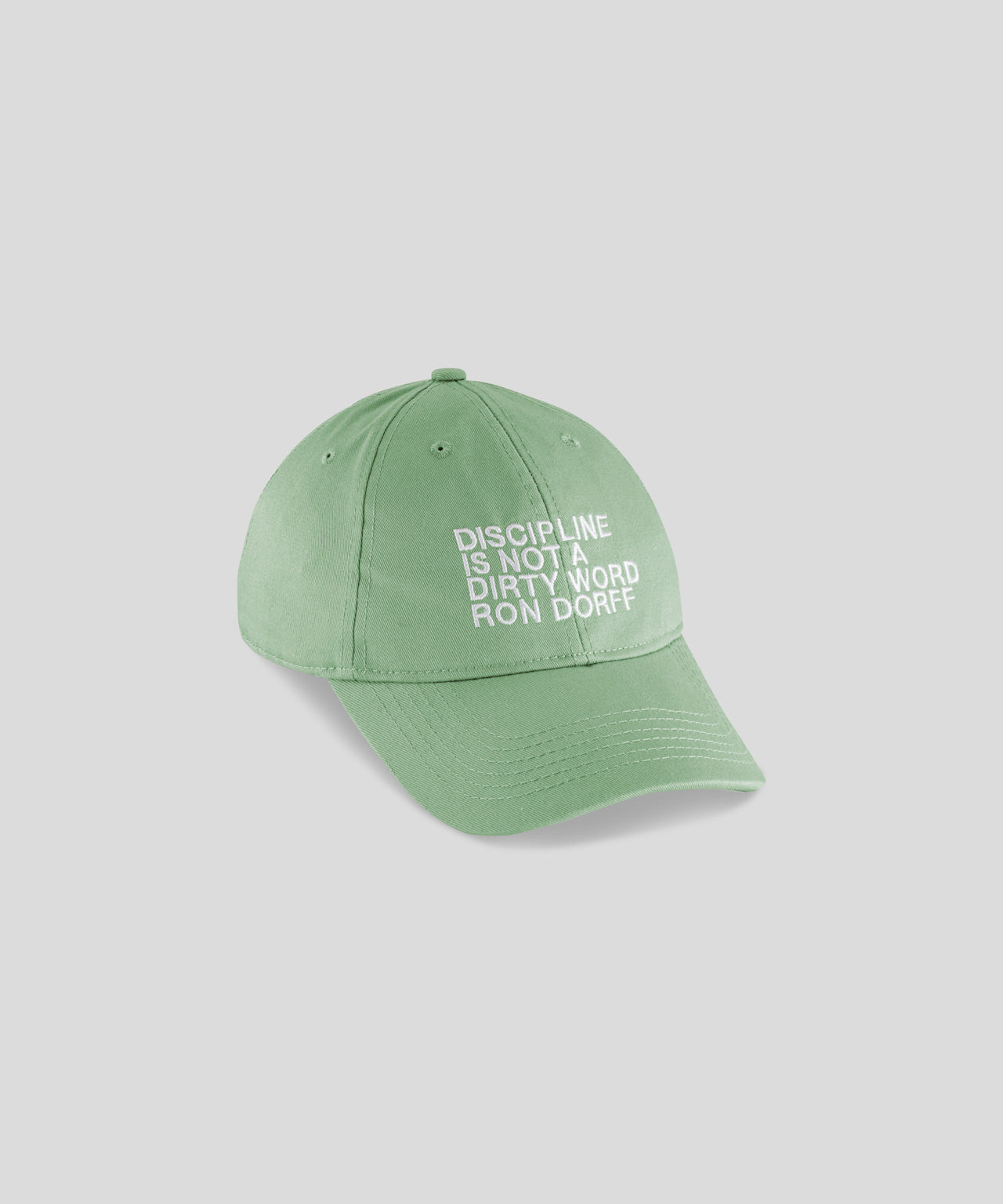 ron dorff Casquette en coton "DISCIPLINE" Vert clair cactus