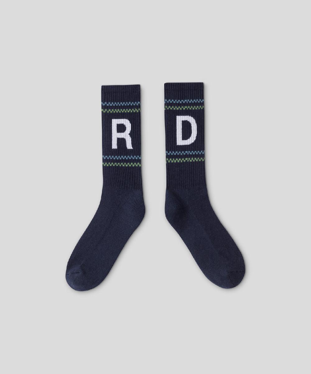 ron dorff Chaussettes de sport à motif nordique Bleu océan