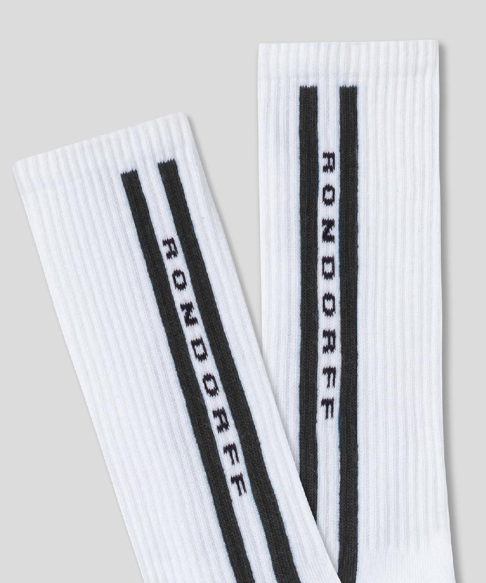 Ron Dorff Chaussettes De Sport Avec Bandes Latérales Noir