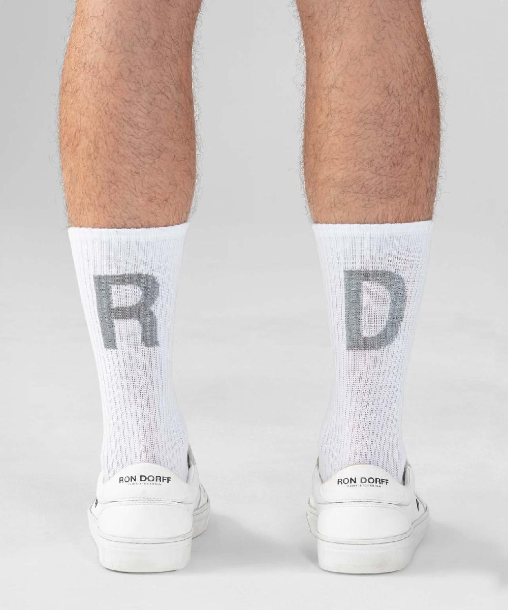 Ron Dorff Chaussettes De Sport RD Réfléchissante Blanc