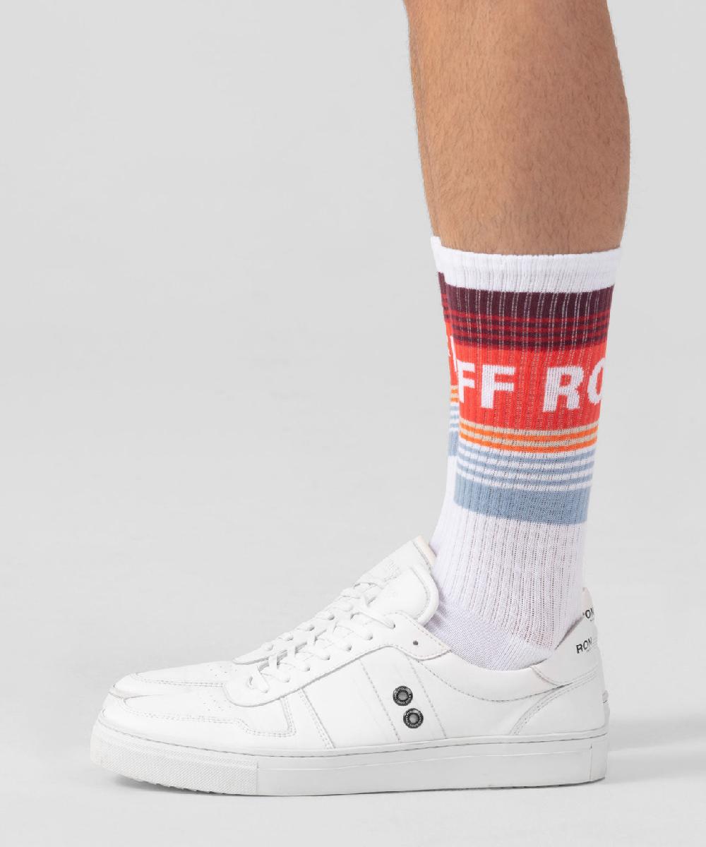 Ron Dorff Chaussettes De Sport "RON DORFF" à Rayures Rouge