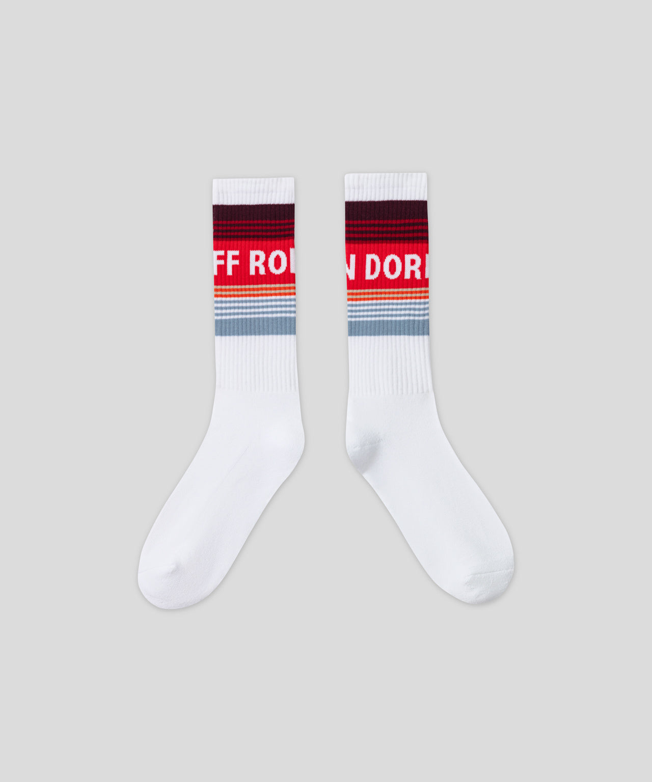 ron dorff Chaussettes de sport "RON DORFF" à rayures Rouge