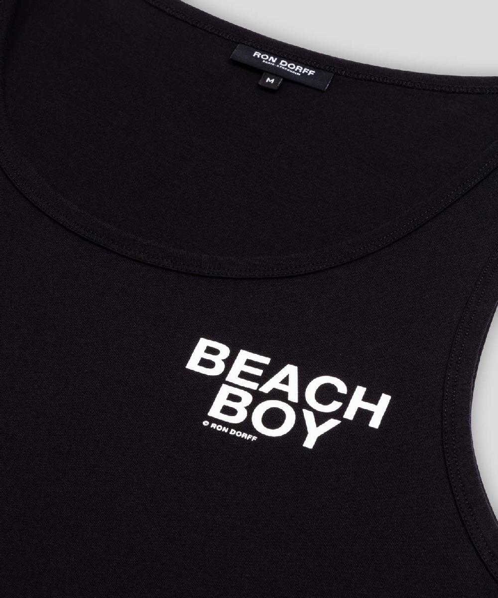 Ron Dorff Débardeur En Coton Organique "BEACH BOY" Noir