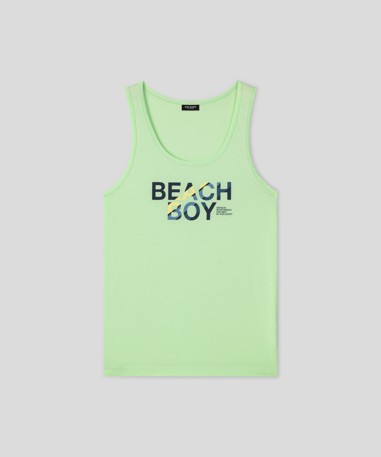 Ron Dorff Débardeur En Coton Organique "BEACH BOY" Vert Aloe Vera