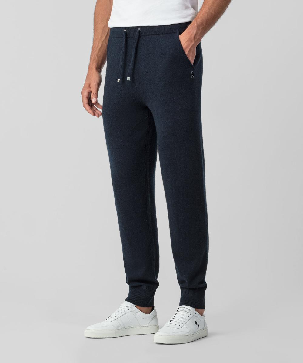 Ron Dorff Pantalon Avec Poches En Cachemire Bleu Marine