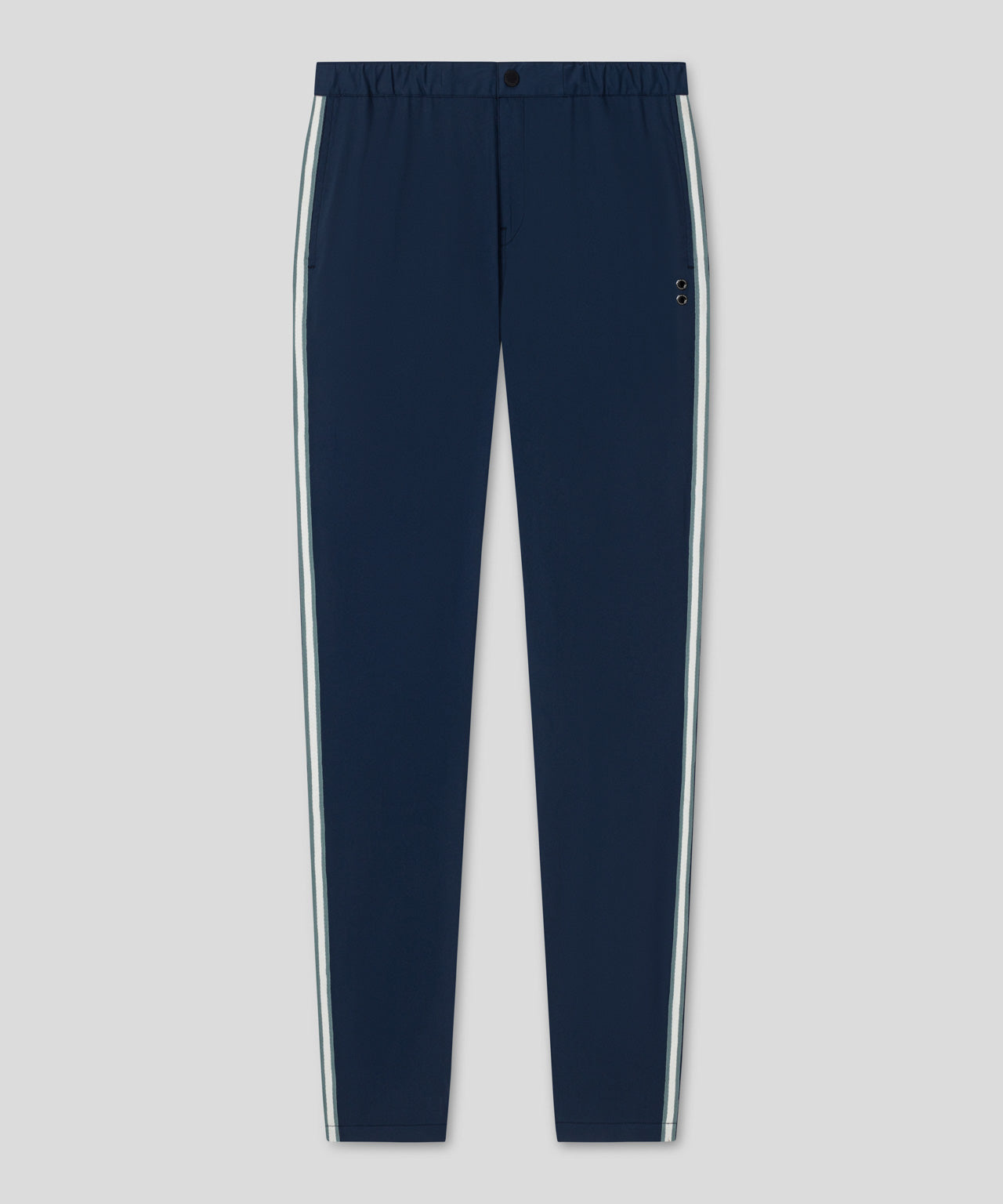 Ron Dorff Pantalon Chino Sport à Bandes Latérales Bleu Océan