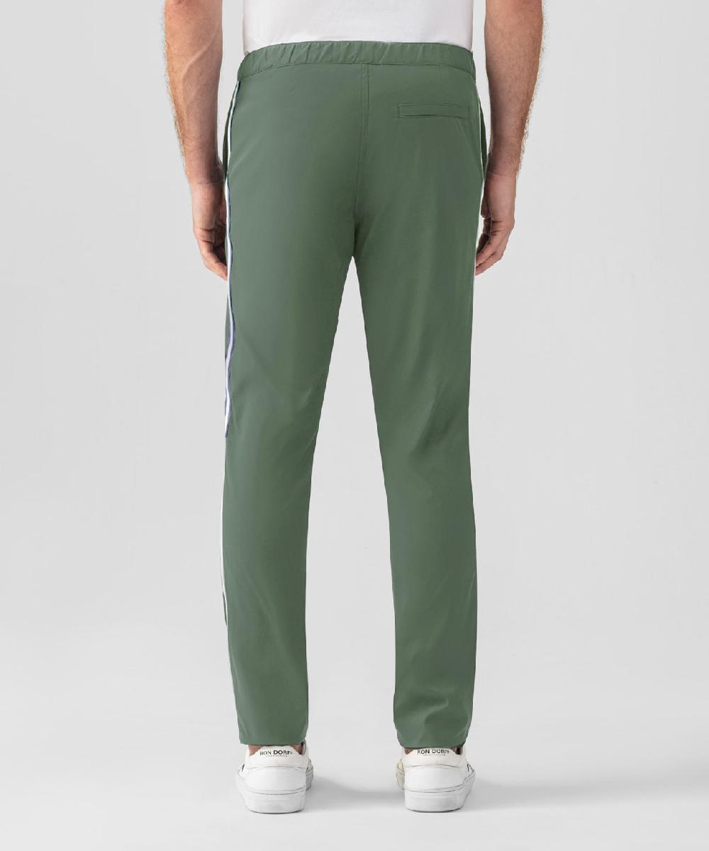 Ron Dorff Pantalon Chino Sport à Bandes Latérales Vert Ombré