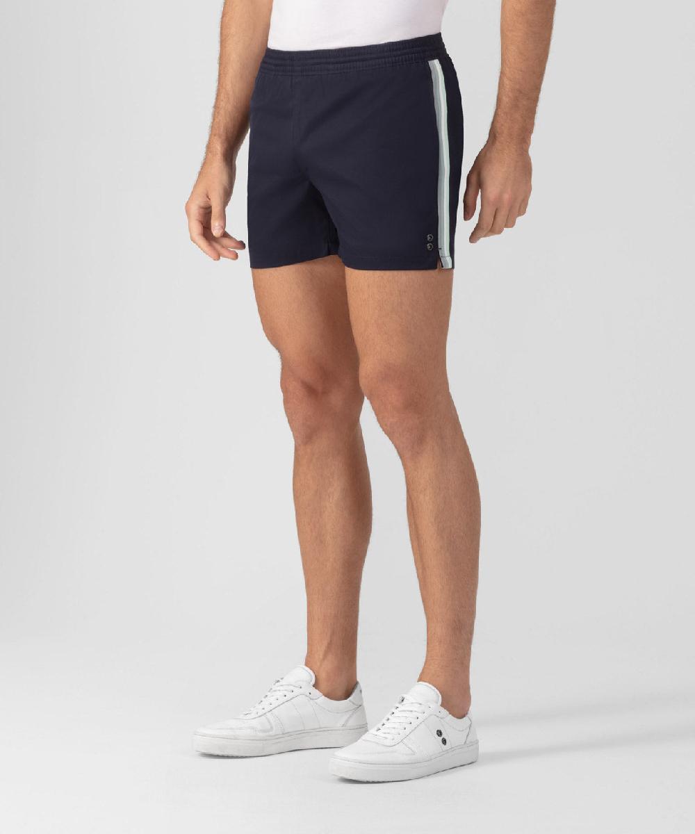 Ron Dorff RD Exerciser Shorts Avec Bandes Rayées Bleu Marine
