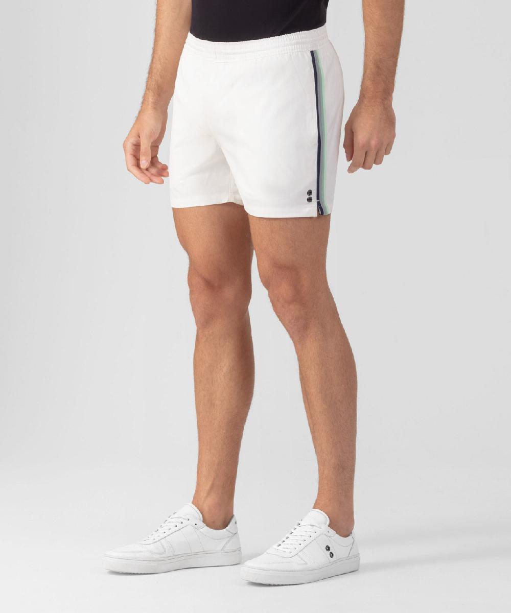 Ron Dorff RD Exerciser Shorts Avec Bandes Rayées Écru