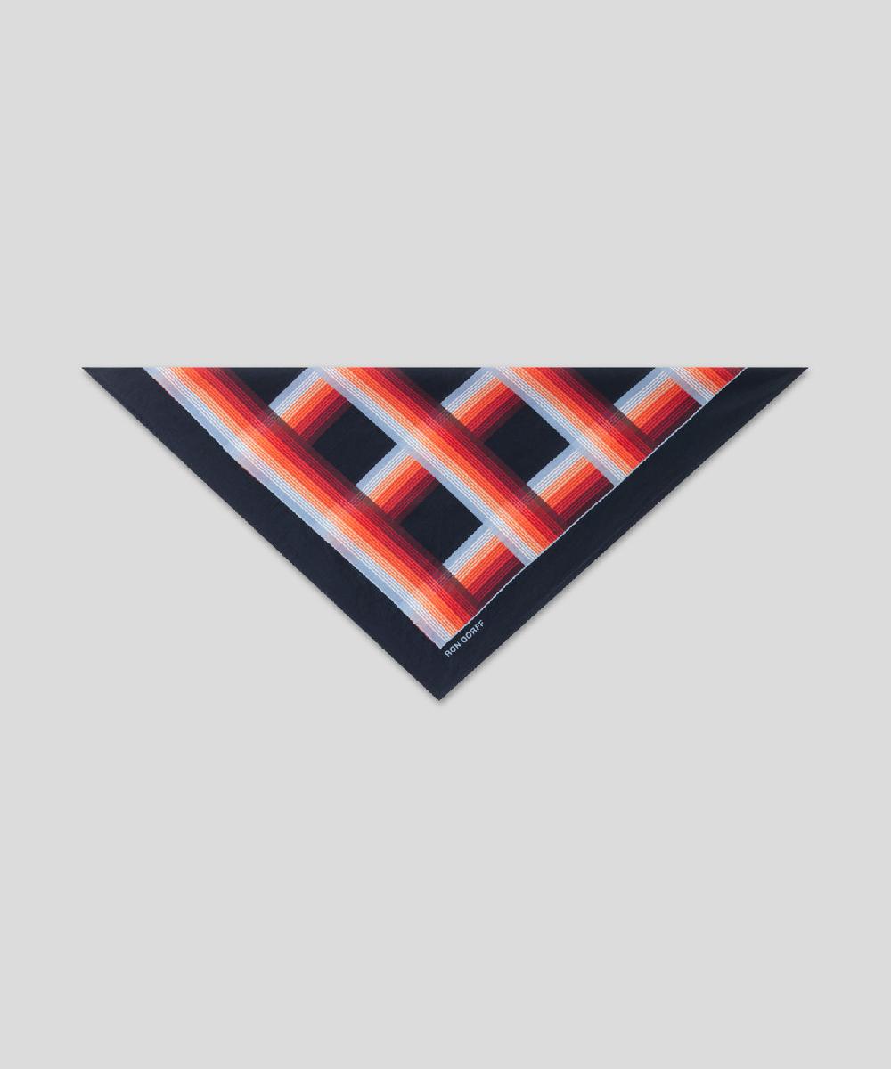 ron dorff Bandana à carreaux Bleu marine