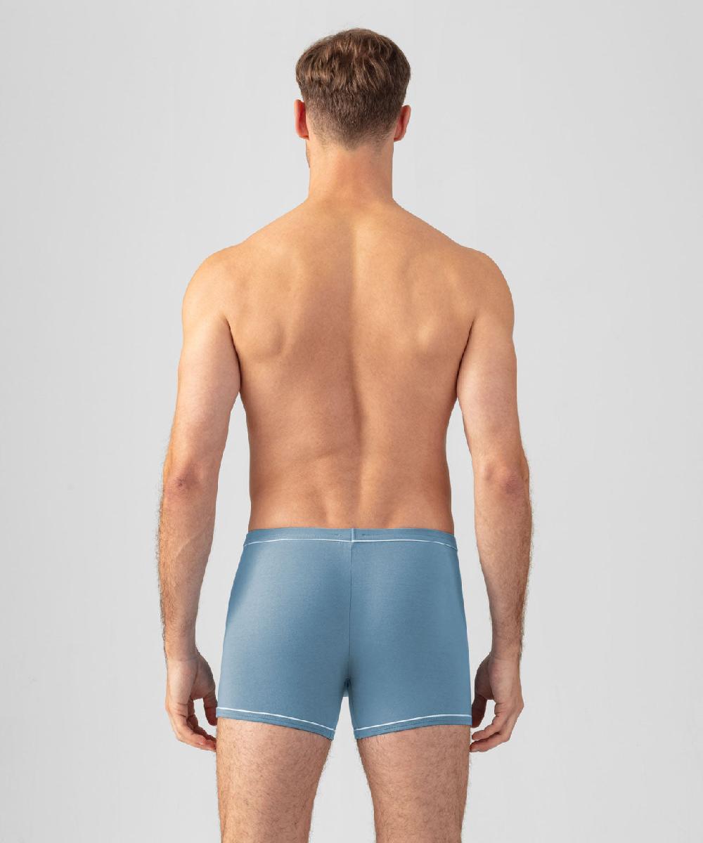Ron Dorff Boxer Avec Passepoil Bleu Atlantique