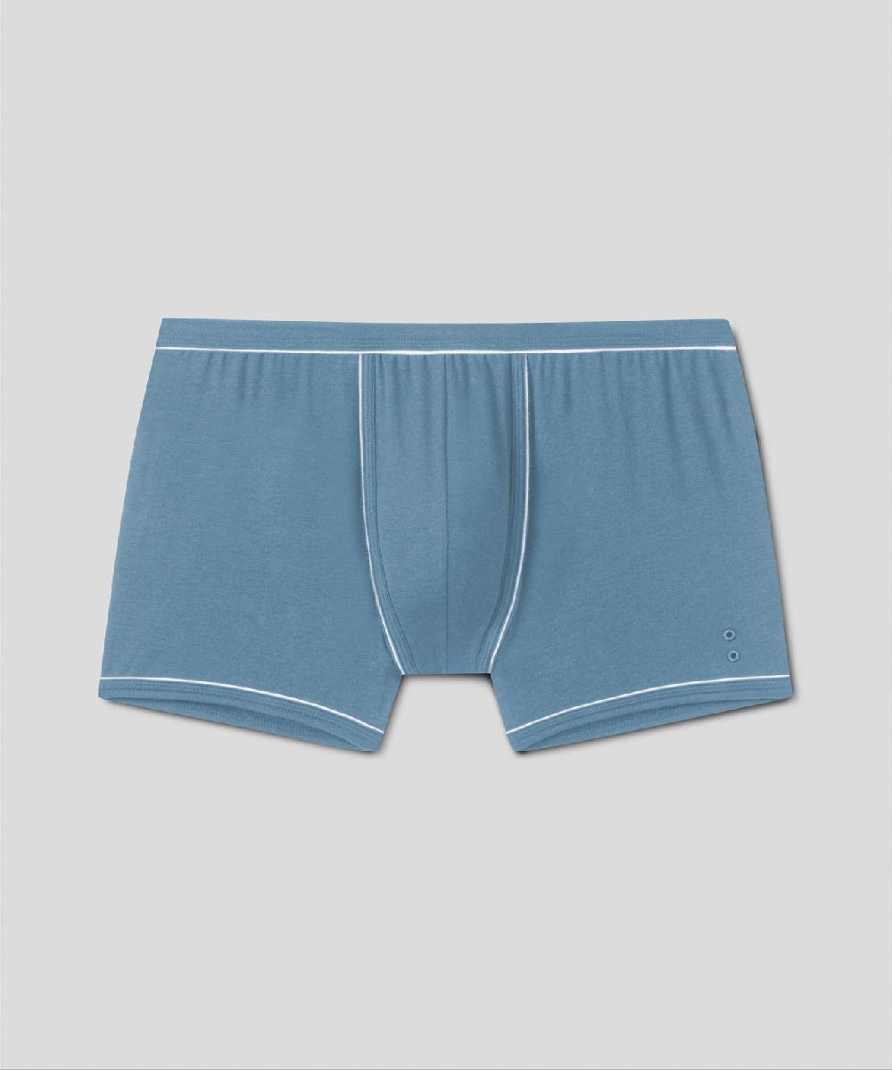 Ron Dorff Boxer Avec Passepoil Bleu Atlantique