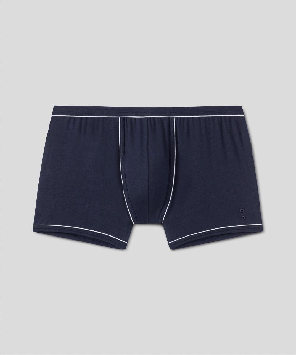 Ron Dorff Boxer Avec Passepoil Bleu Marine