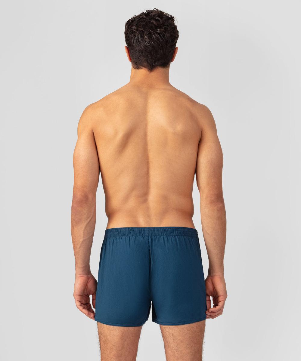 Ron Dorff Caleçon Avec Bords Arrondis Bleu Profond