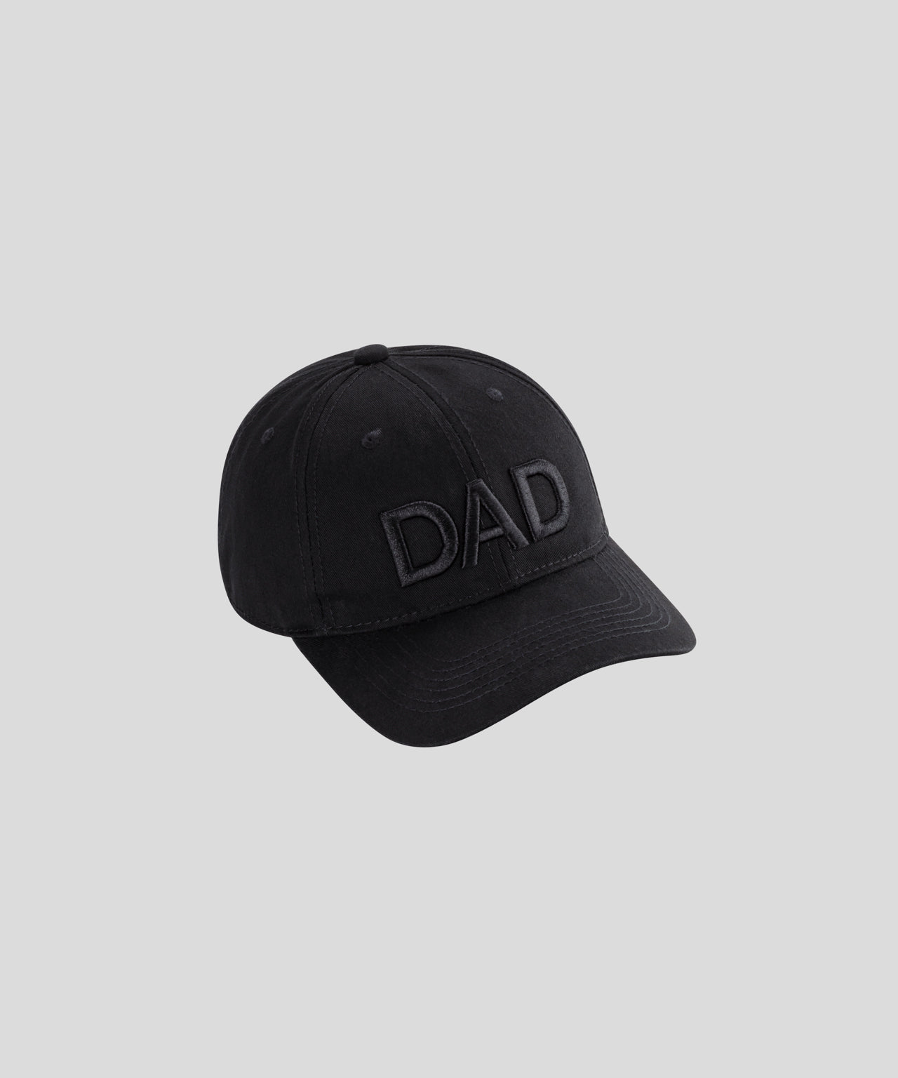 ron dorff Casquette en coton brodée DAD Noir