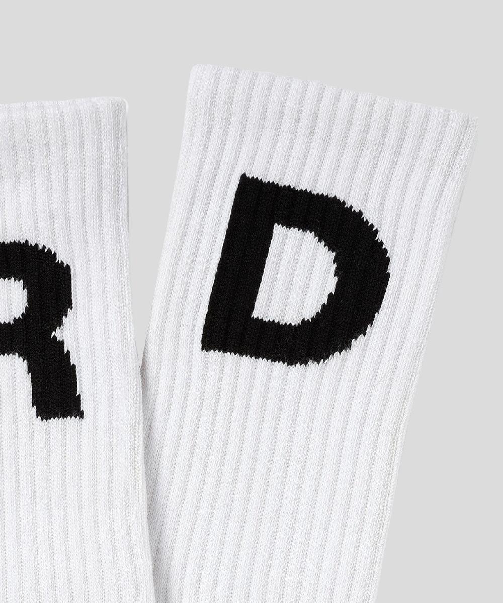 Ron Dorff Chaussettes De Sport En Coton "RD" Blanc