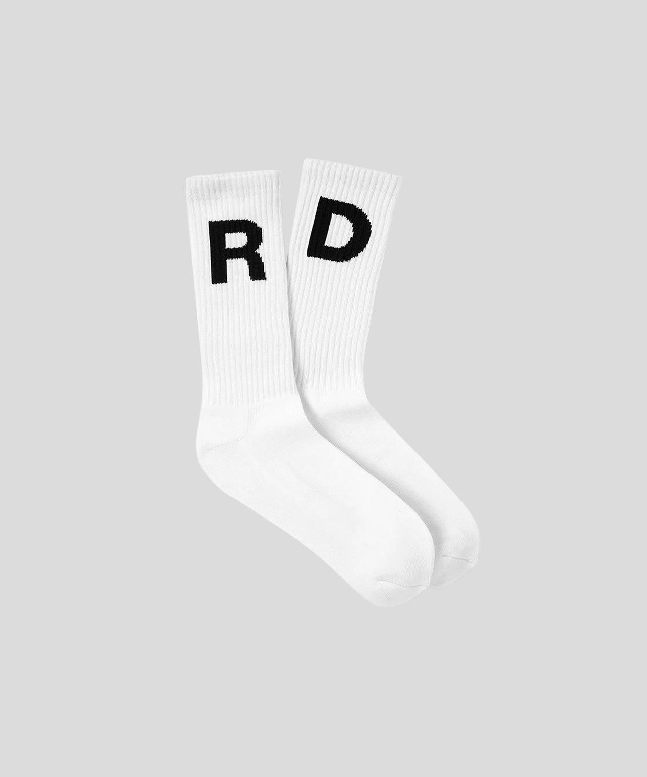 ron dorff Chaussettes de sport en coton "RD" Blanc