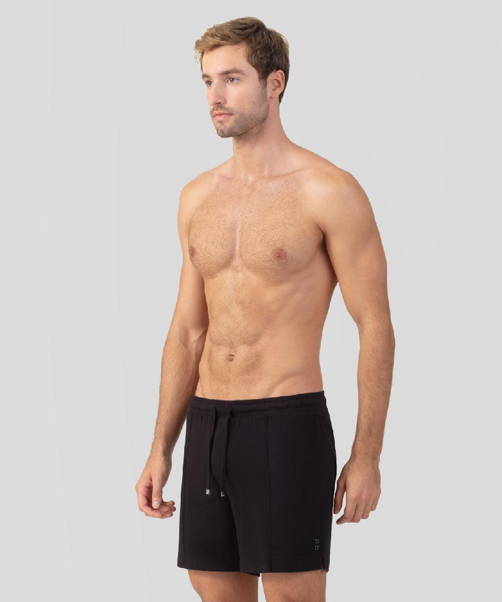 Ron Dorff Home Shorts En Coton Modal Noir